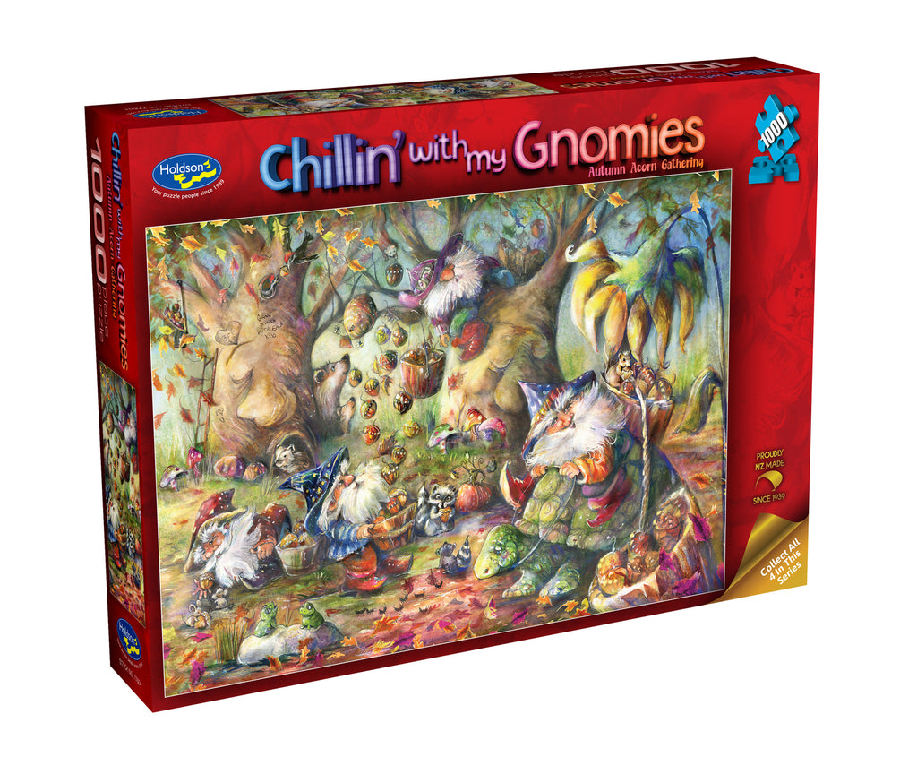 Chillin' with My Gnomies: Autumn Acorn Gathering (1000pc Jigsaw) Board Game