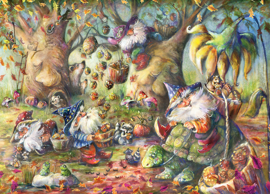 Chillin' with My Gnomies: Autumn Acorn Gathering (1000pc Jigsaw) Board Game