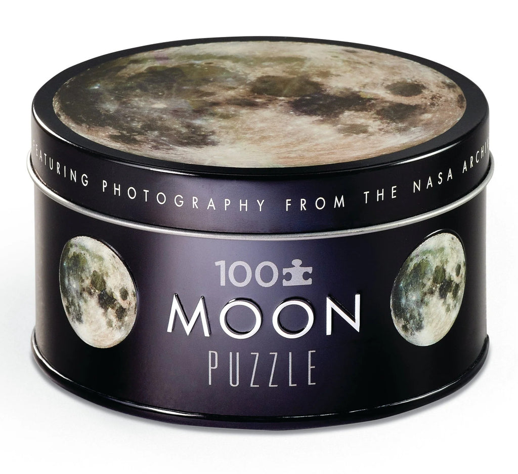 Crocodile Creek: NASA Puzzle Tin - Moon (100pc Jigsaw) Board Game