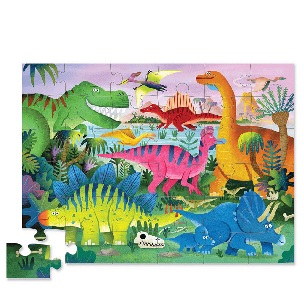Crocodile Creek: 36-Piece Floor Puzzle - Dino Land Board Game