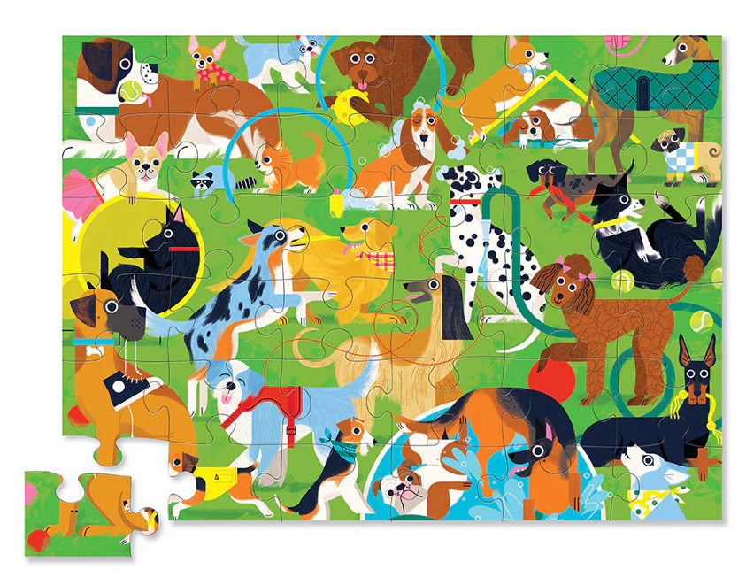 Crocodile Creek: 36-Piece Floor Puzzle - Playful Pups Board Game