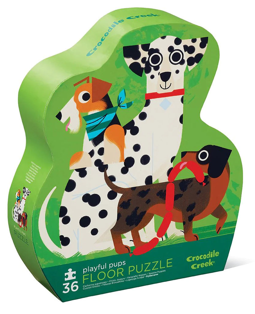 Crocodile Creek: 36-Piece Floor Puzzle - Playful Pups Board Game