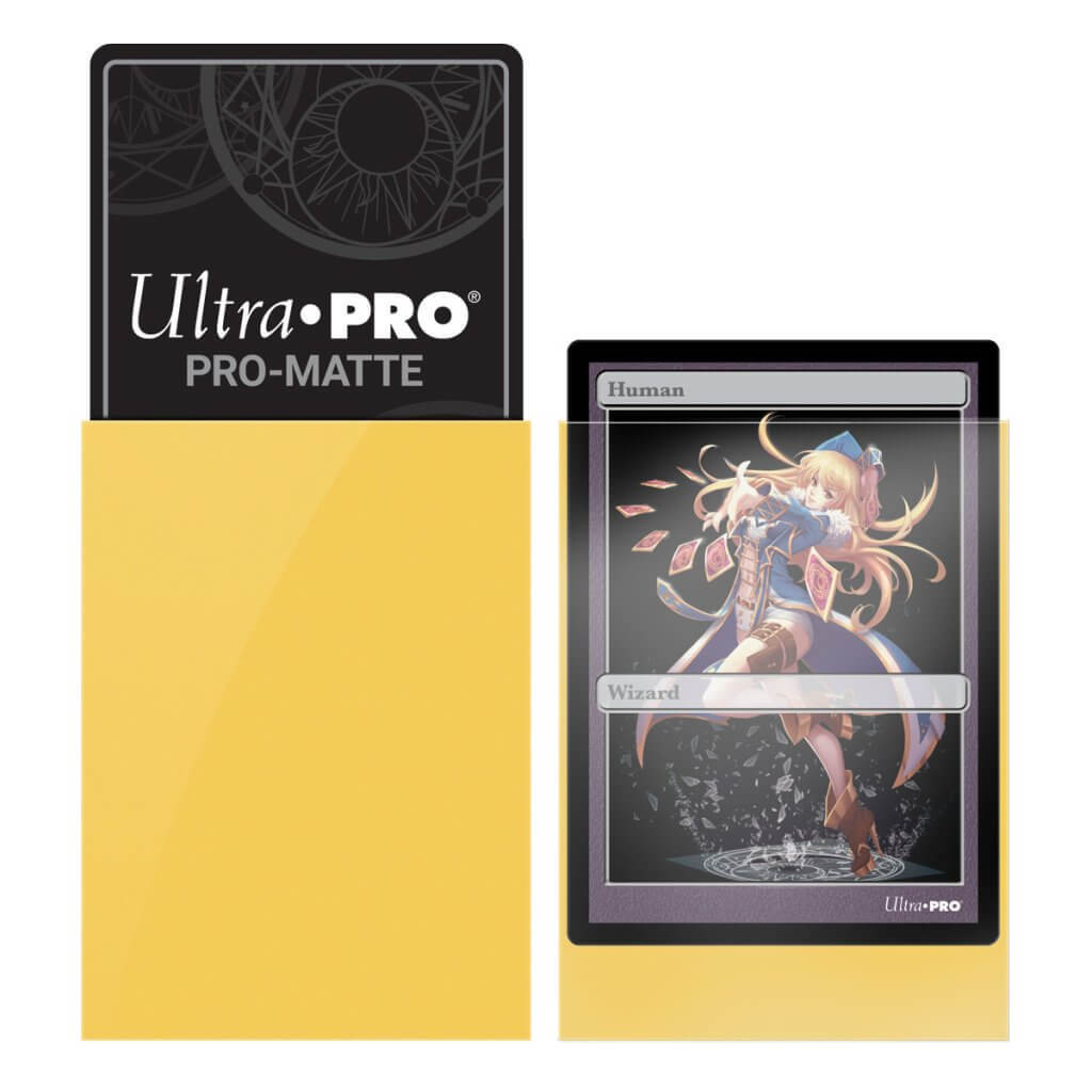 Ultra Pro: Pro-Matte Small Deck Protector Sleeves - Yellow