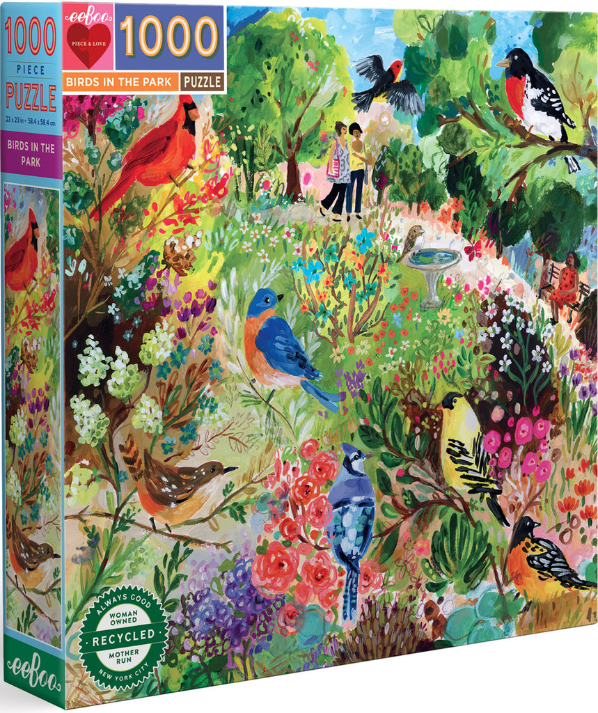 eeBoo: Birds In The Park (1000pc Jigsaw) Board Game