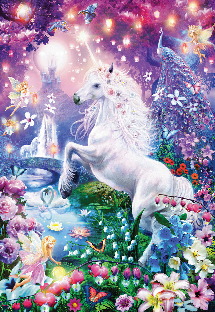 Holdson: Puzzle Club 200 XL Piece Jigsaw Puzzle - Unicorn & Fairy Board Game