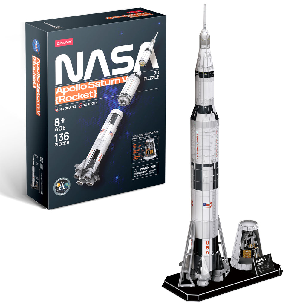 Cubic Fun: 3D NASA - Apollo Saturn V Rocket Board Game