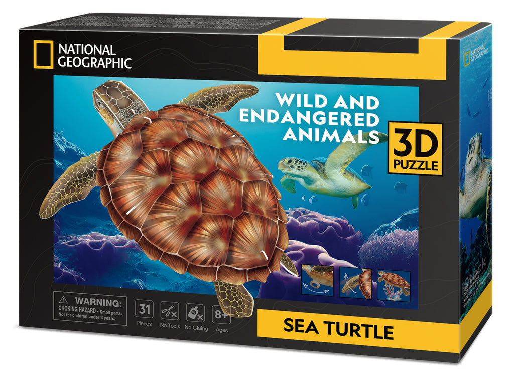 Cubic Fun: 3D National Geographic - Sea Turtle Board Game