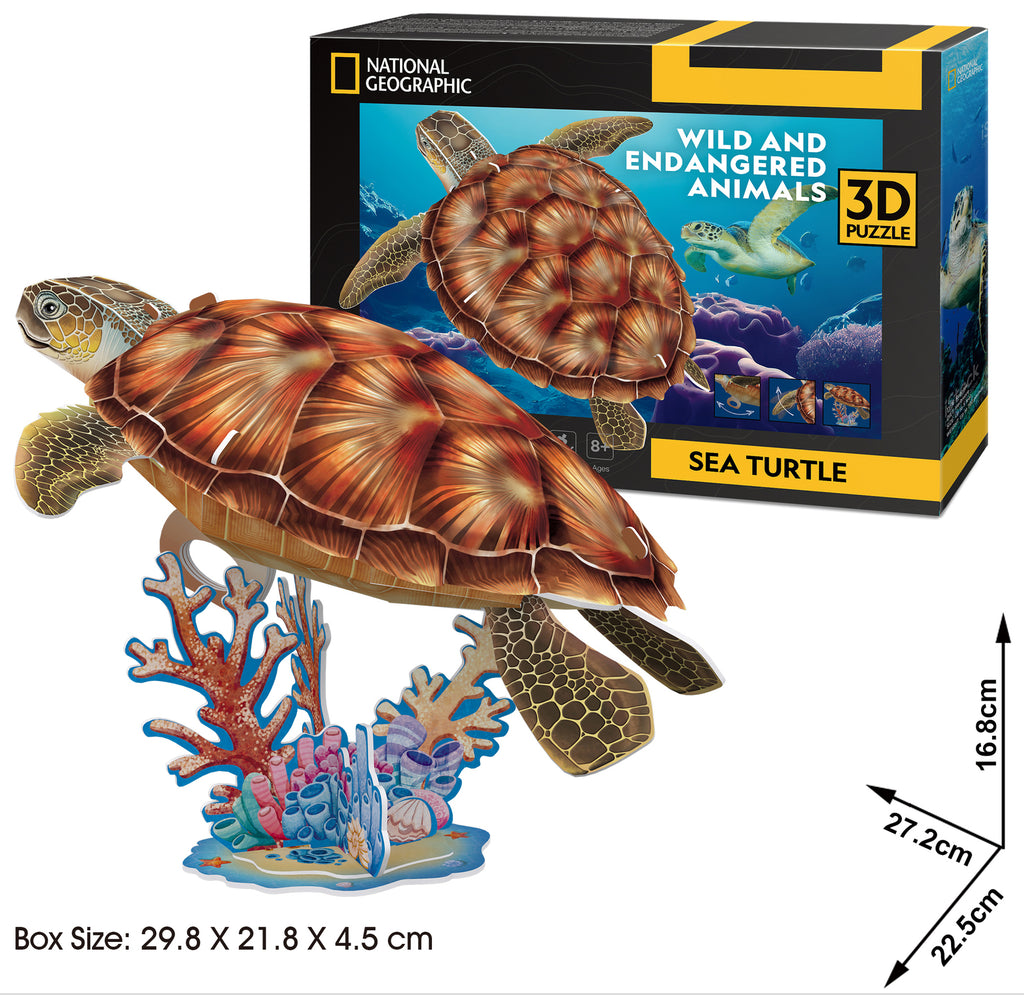 Cubic Fun: 3D National Geographic - Sea Turtle Board Game