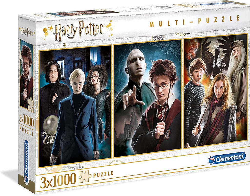 Clementoni: Harry Potter Multi Puzzles (3x1000pc Jigsaws) Board Game