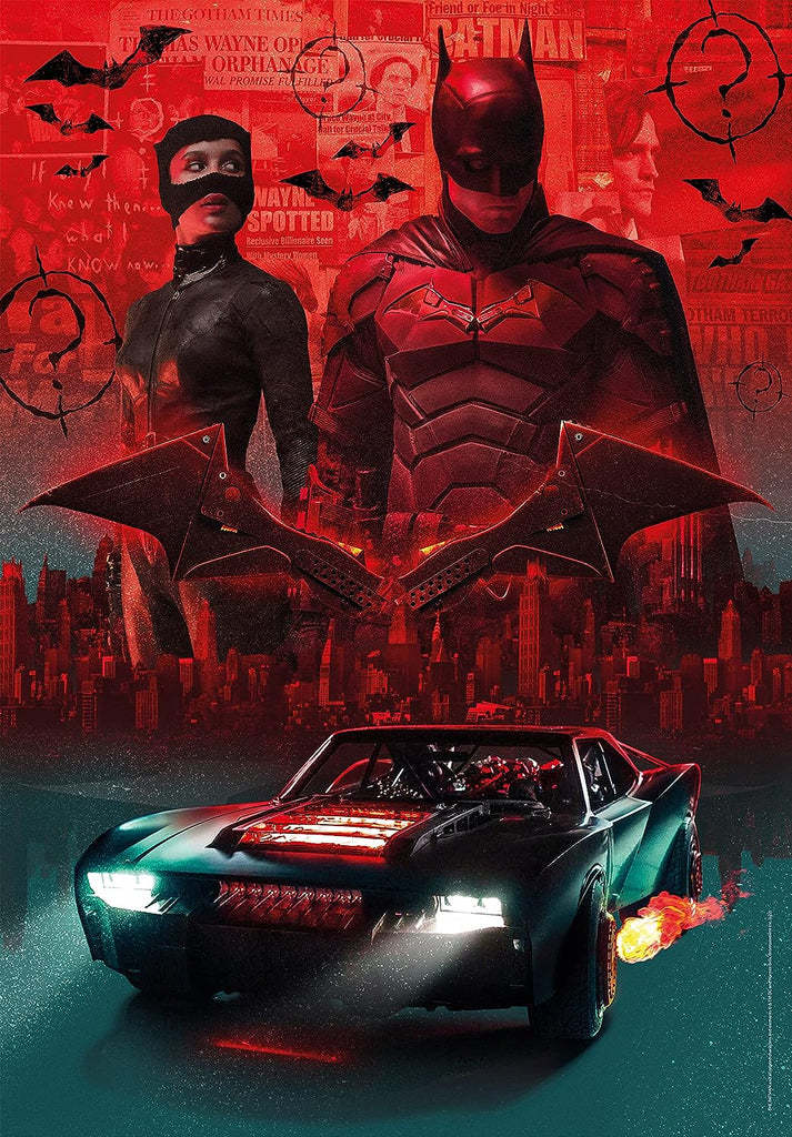 Clementoni: DC Comic's Puzzle - Red Batman & Car (1000pc Jigsaw) Board Game
