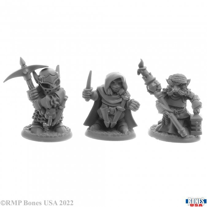 Reaper: Bones USA - Deep Gnome Adventurers (3)