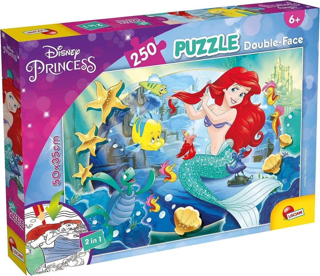 Disney: The Little Mermaid Double Sided Puzzle (250pc Jigsaw) Board Game