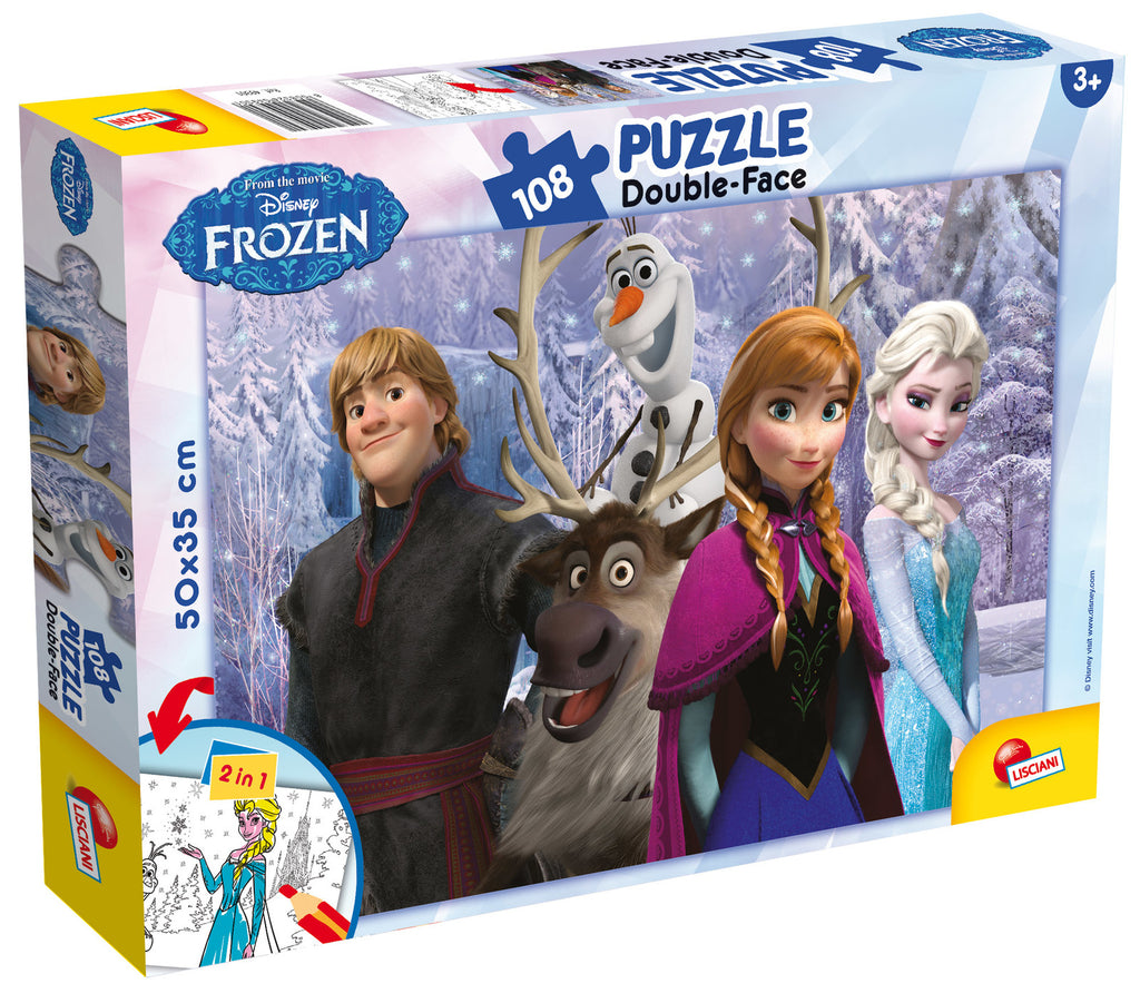 Disney: Frozen, Friends Double Sided Puzzle (108pc Jigsaw) Board Game
