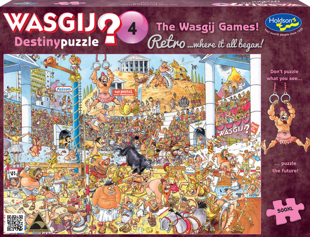 Retro Wasgij? Destiny #4: The Wasgij Games! (500pc Jigsaw)