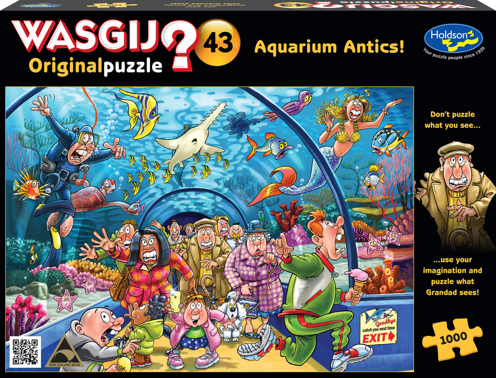 Wasgij? Original #43: Aquarium Antics! (1000pc Jigsaw) Board Game