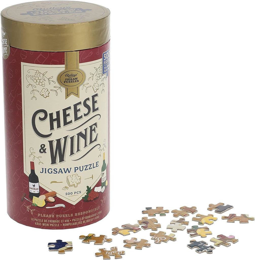 Cheese & Wine Jigsaw Puzzle (500pc) Board Game