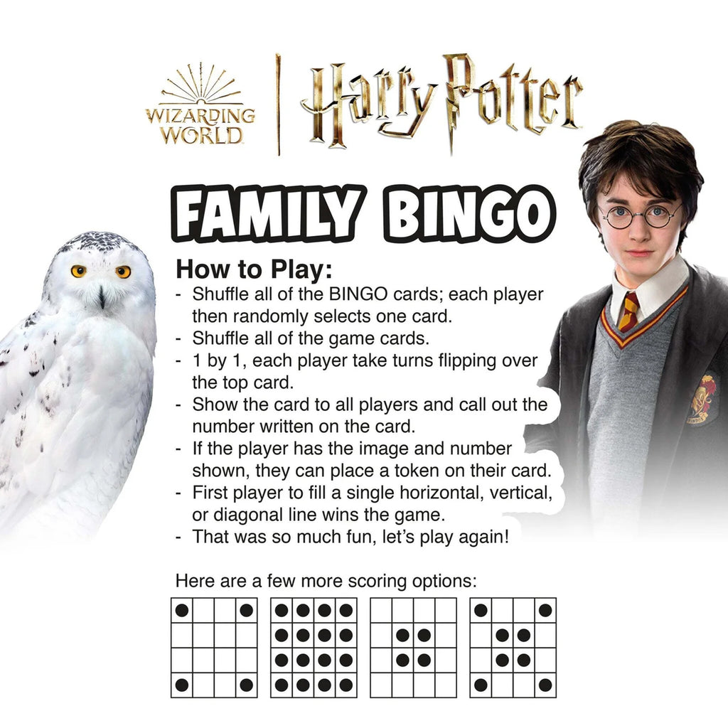 Aquarius: Harry Potter - Family Bingo Board Game