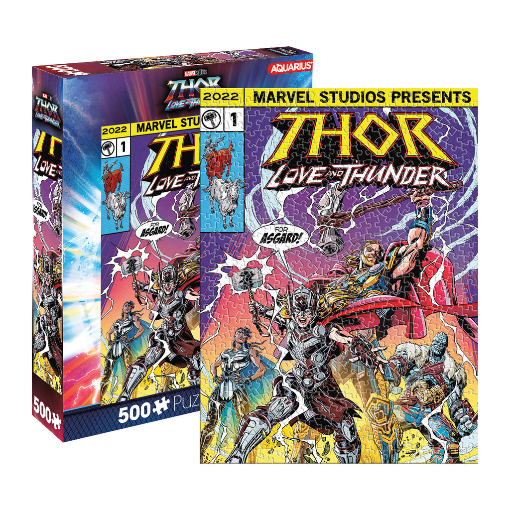 Aquarius: Marvel - Thor Love and Thunder Comic (500pc Jigsaw) Board Game