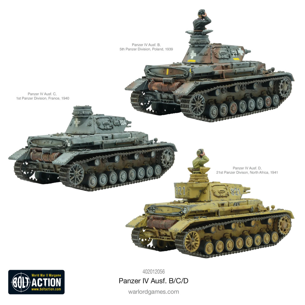 Bolt Action - Panzer IV Ausf. B/C/D