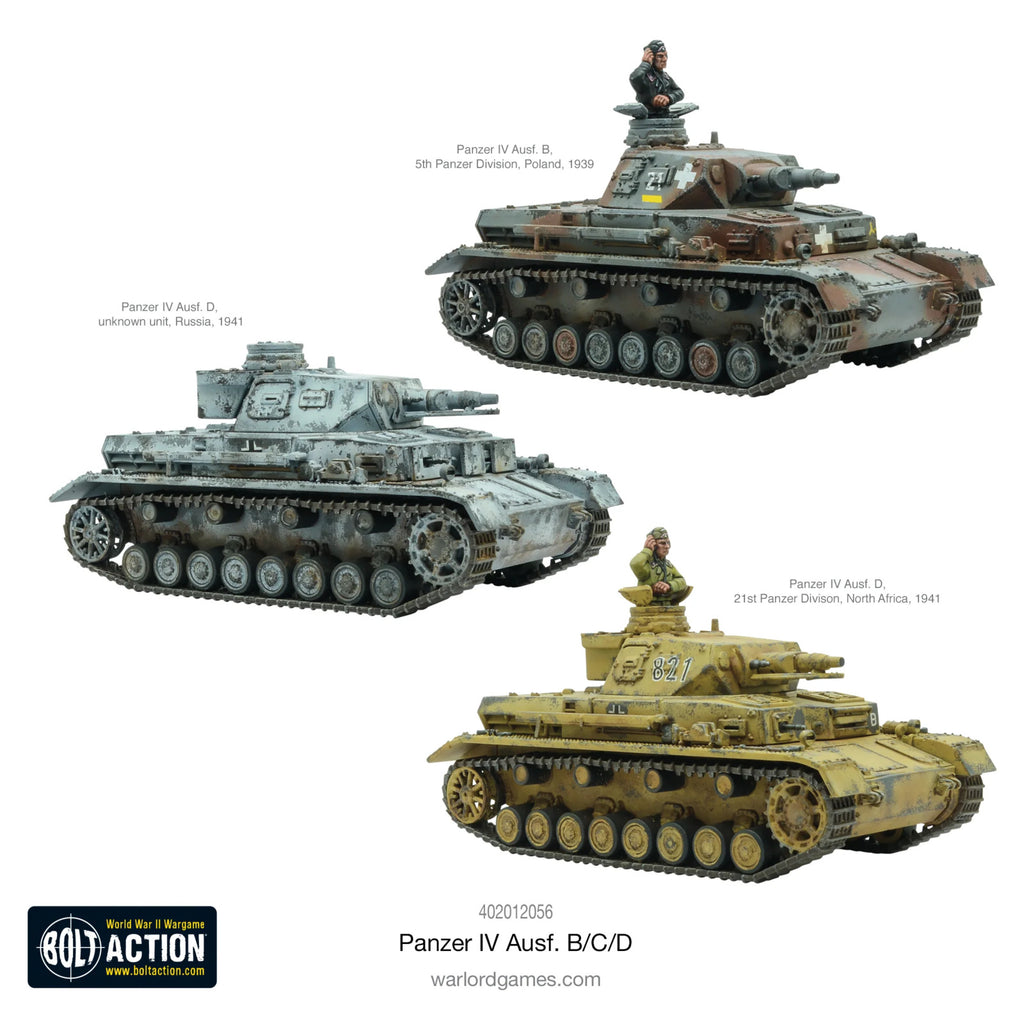 Bolt Action - Panzer IV Ausf. B/C/D