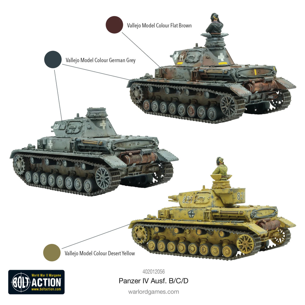 Bolt Action - Panzer IV Ausf. B/C/D