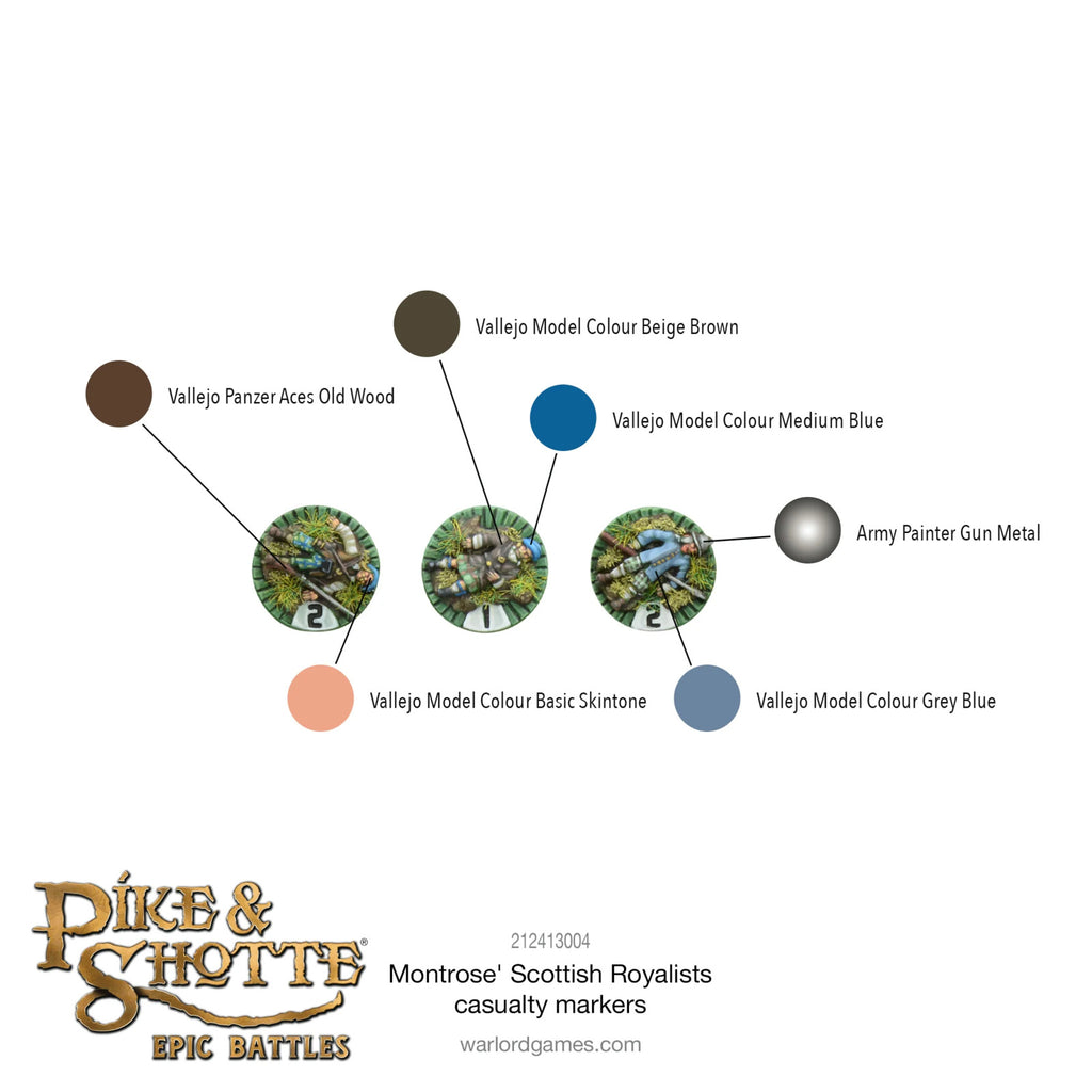 Pike & Shotte Epic Battles: Montrose's Scottish Royalist - Casualty Markers