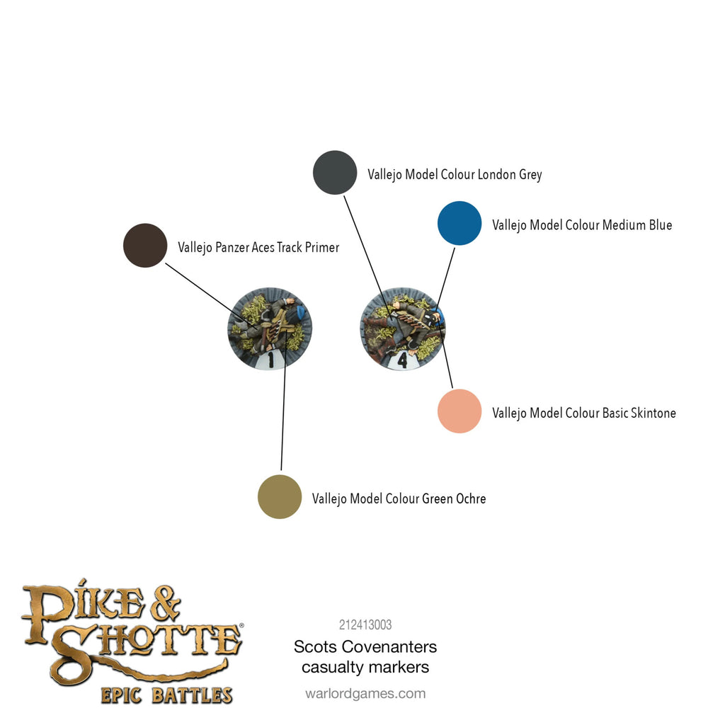 Pike & Shotte Epic Battles: Scots Covenanters - Casualty Markers