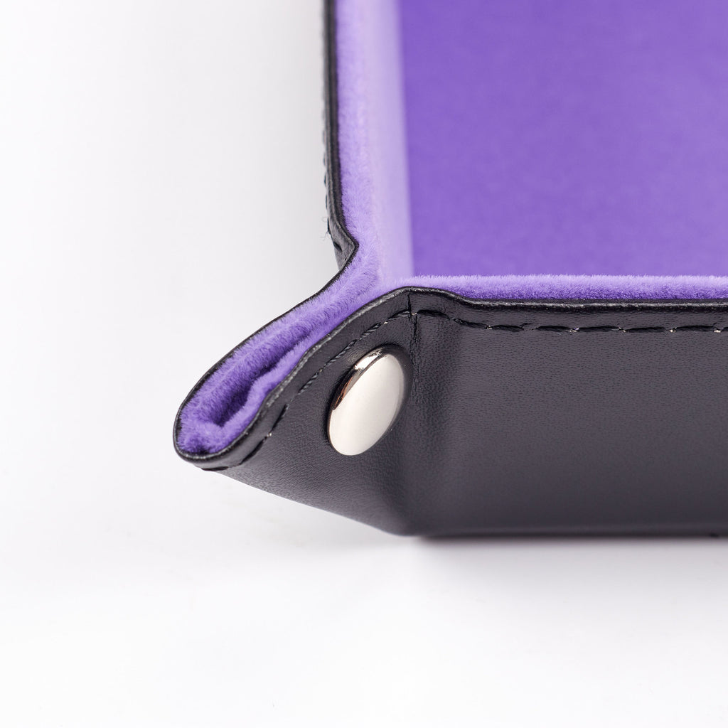 Rectangle Velvet Dice Tray (Purple)