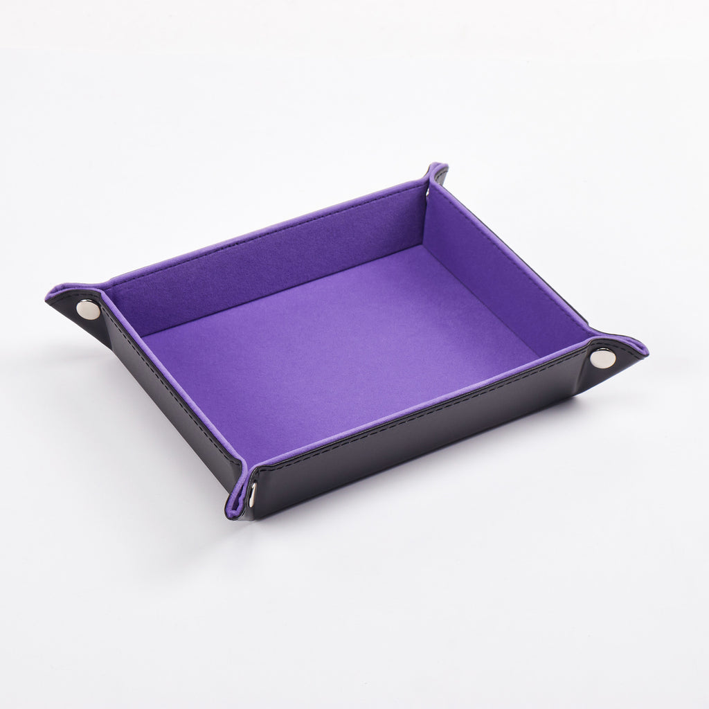 Rectangle Velvet Dice Tray (Purple)