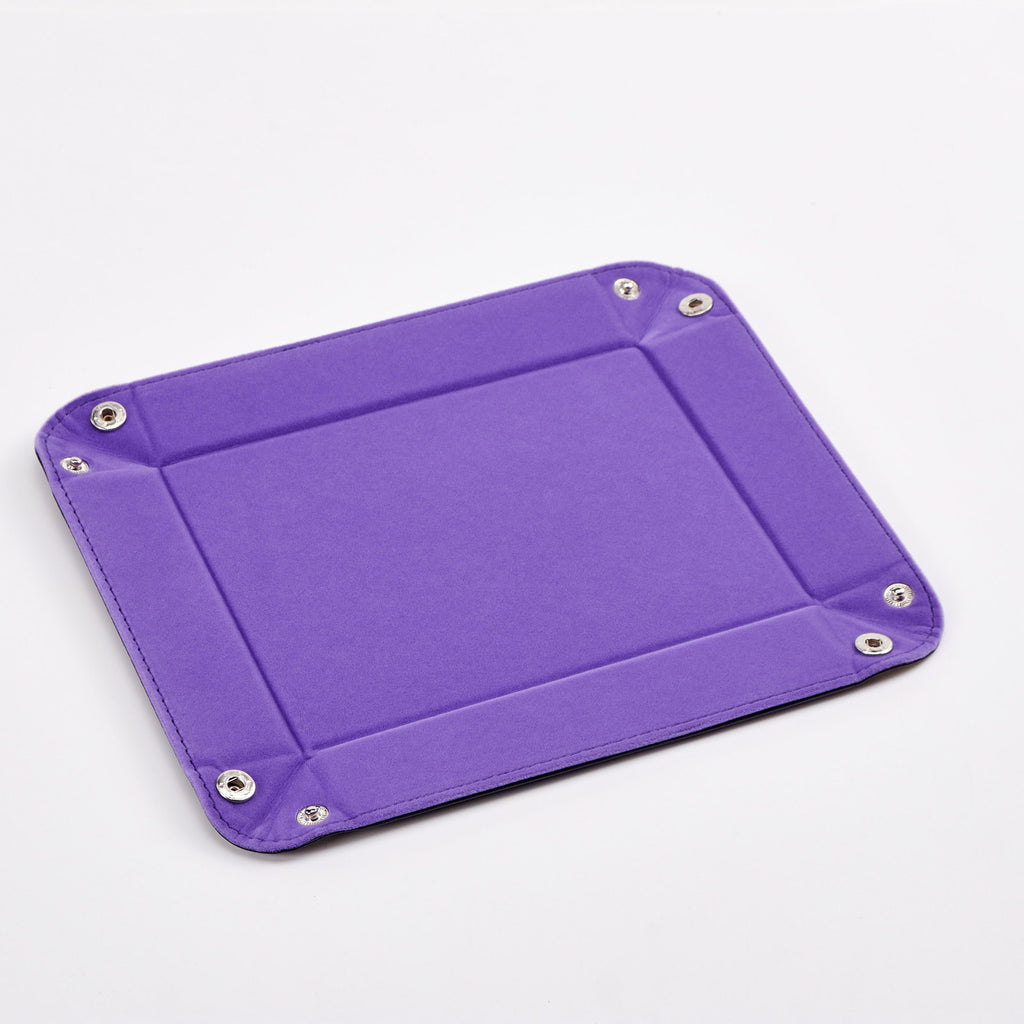 Rectangle Velvet Dice Tray (Purple)