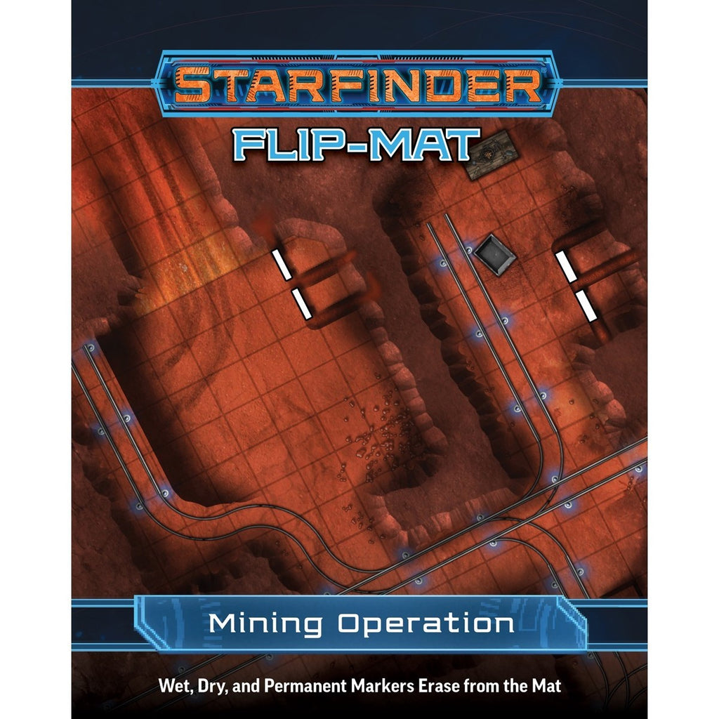 Starfinder Flip-Mat: Mining Operation By Damien Mammoliti