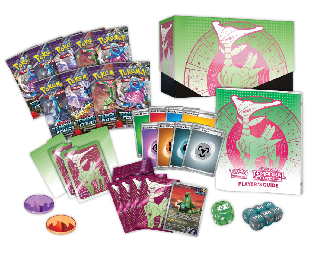 Pokemon TCG: Scarlet & Violet - Temporal Forces - Elite Trainer Box (Iron Leaves)