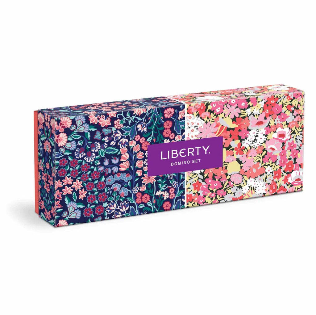 Domino Set - Liberty Floral Wood Board Game