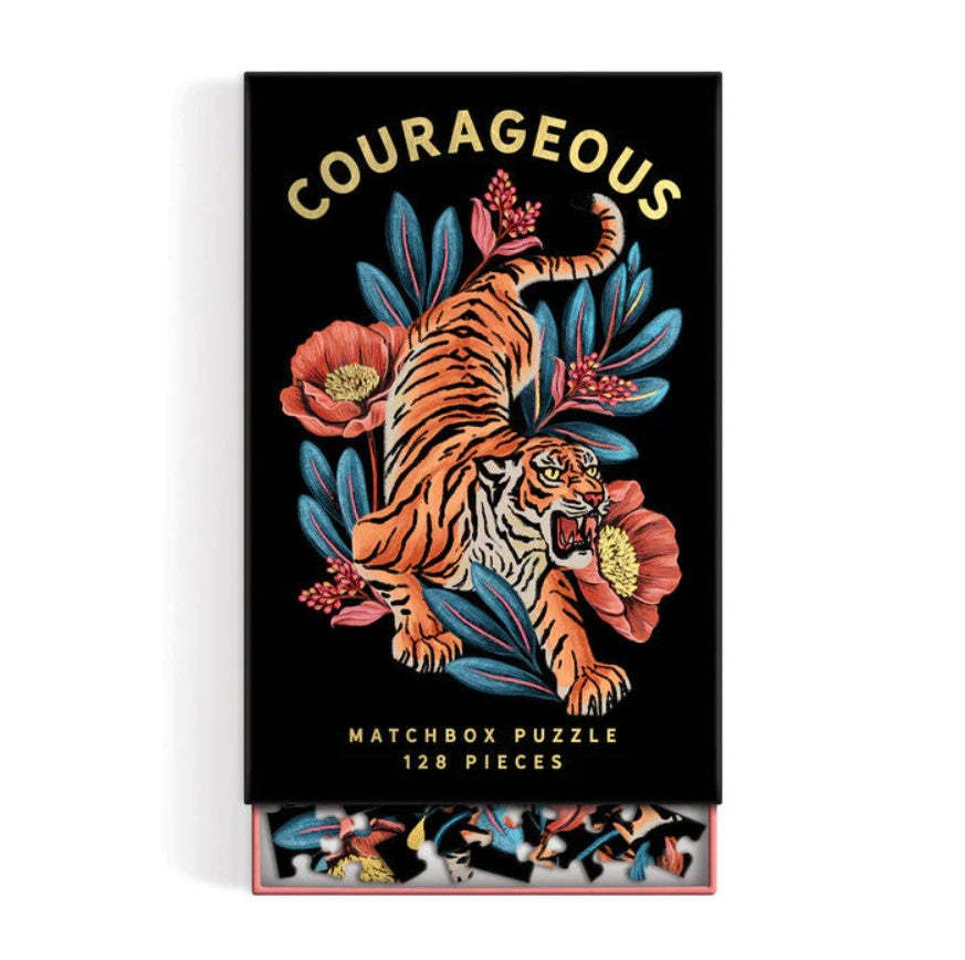 Galison: Courageous - Matchbox Puzzle (128pc Jigsaw) Board Game