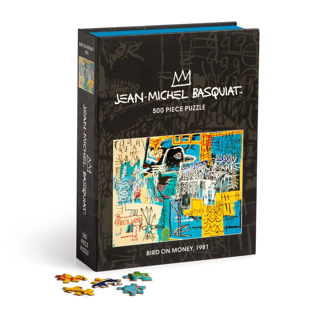 Galison: Basquiat Bird on Money - Book Puzzle (500pc Jigsaw) Board Game