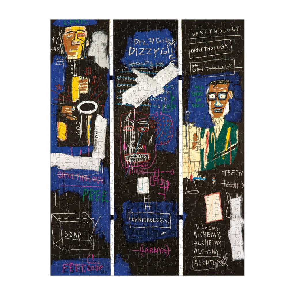 Galison: Basquiat Horn Players - Book Puzzle (500pc Jigsaw) Board Game