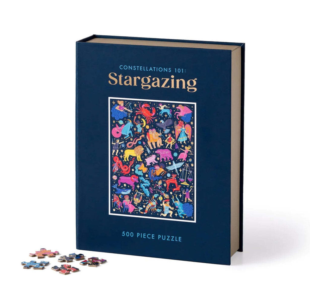 Galison: Constellations 101 Stargazing - Book Puzzle (500pc Jigsaw) Board Game