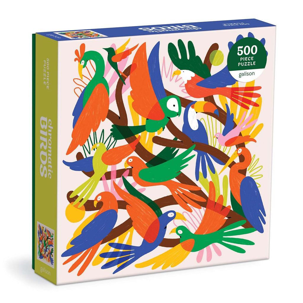 Galison: Chromatic Birds Puzzle (500pc Jigsaw) Board Game