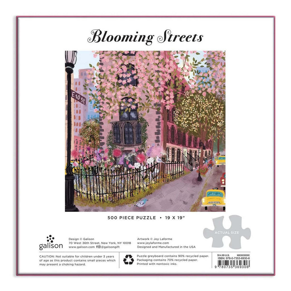 Galison: Joy Laforme Blooming Streets Puzzle (500pc Jigsaw) Board Game