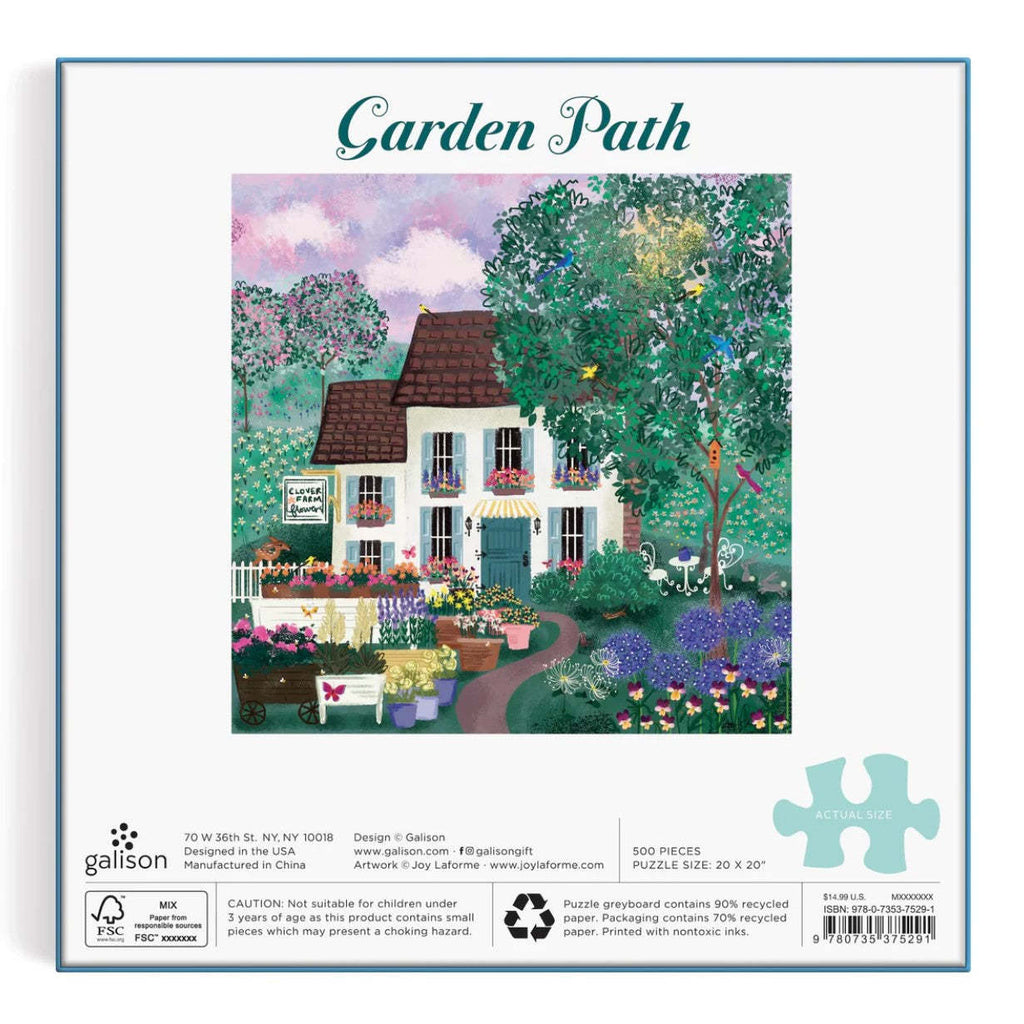 Galison: Joy Laforme Garden Path Puzzle (500pc Jigsaw) Board Game