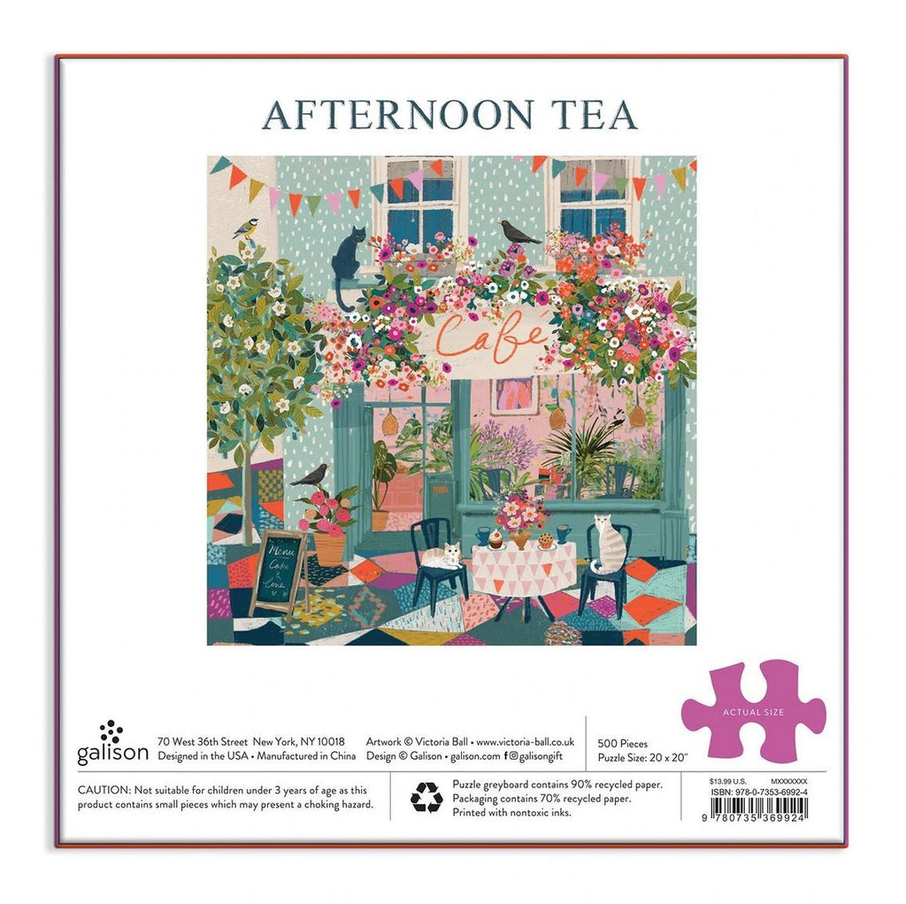 Galison: Afternoon Tea Puzzle (500pc Jigsaw) Board Game