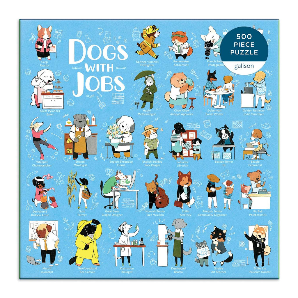 Galison: Dogs with Jobs Puzzle (500pc Jigsaw) Board Game