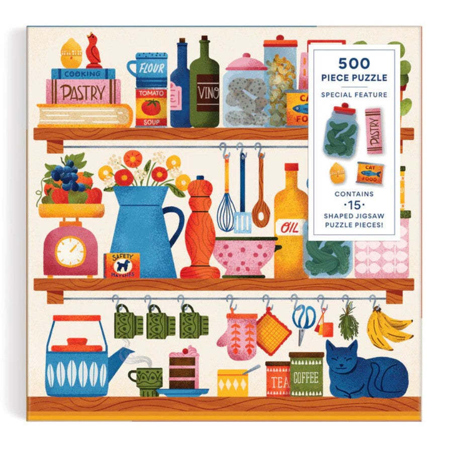 Galison: Kitchen Essentials - Shaped Pieces (500pc Jigsaw) Board Game