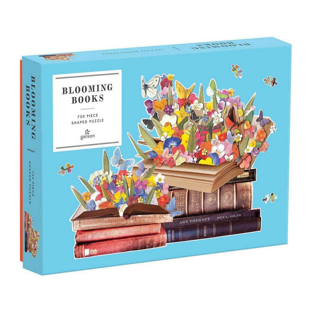 Galison: Blooming Books - Shaped Puzzle (750pc Jisgaw) Board Game