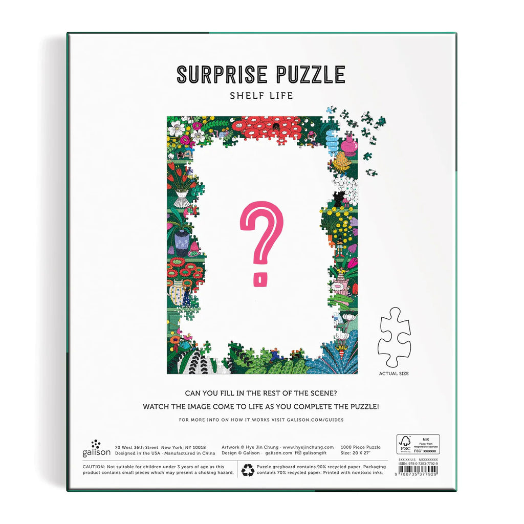 Galison: Shelf Life - Surprise Puzzle (1000pc Jigsaw) Board Game