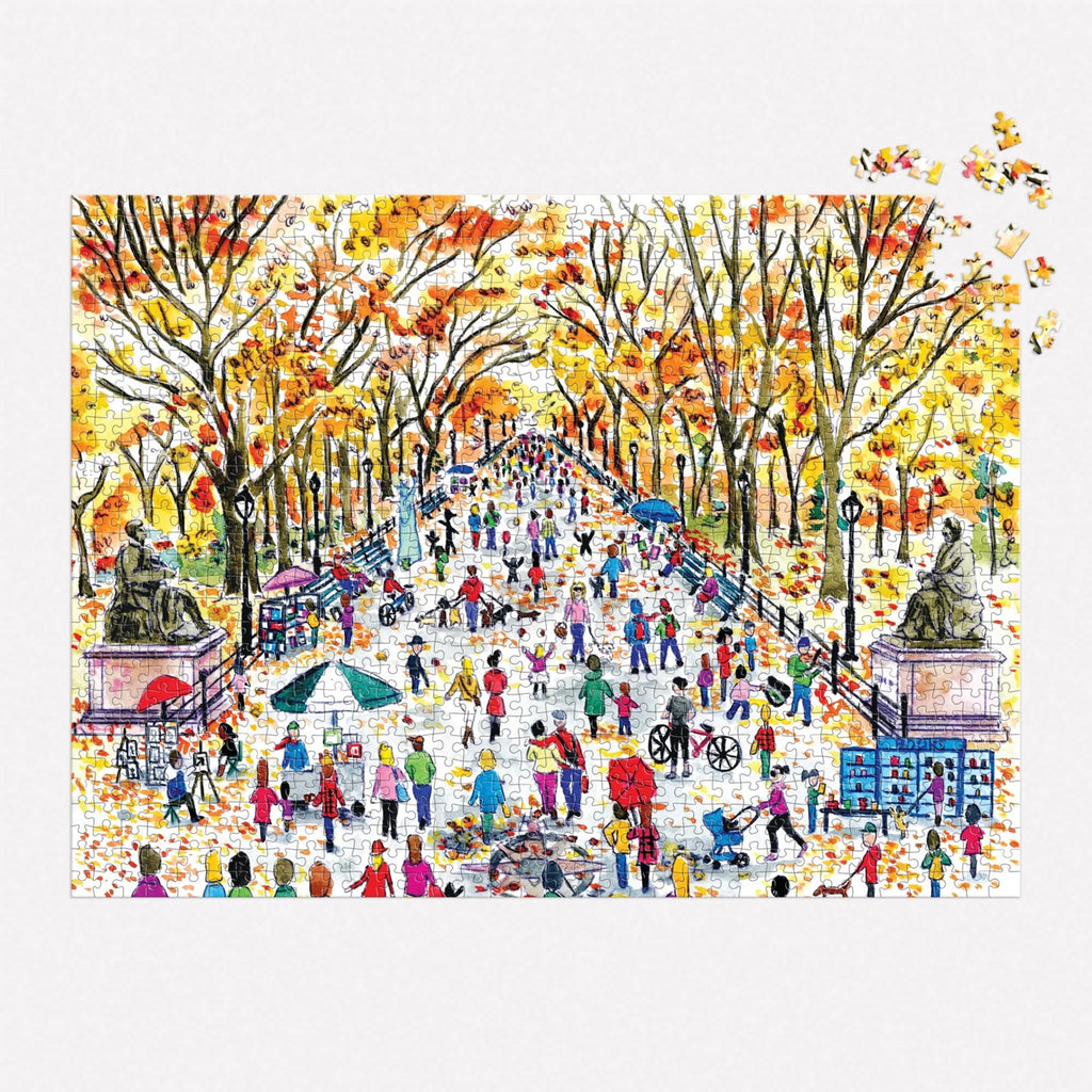 Galison: MichaelStorrings Fall in Central Park Puzzle (1000pc Jigsaw) Board Game