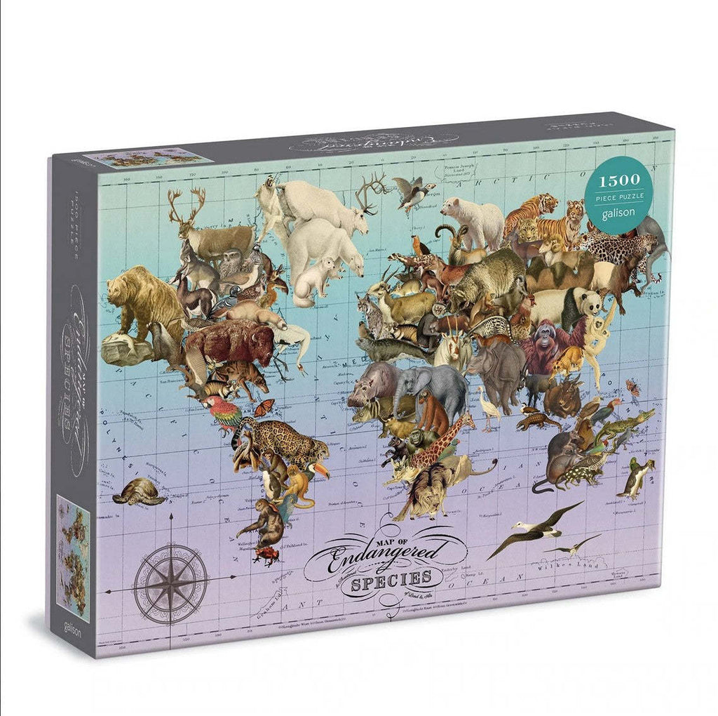 Galison: Wendy Gold Endangered Species Puzzle (1500pc Jigsaw) Board Game