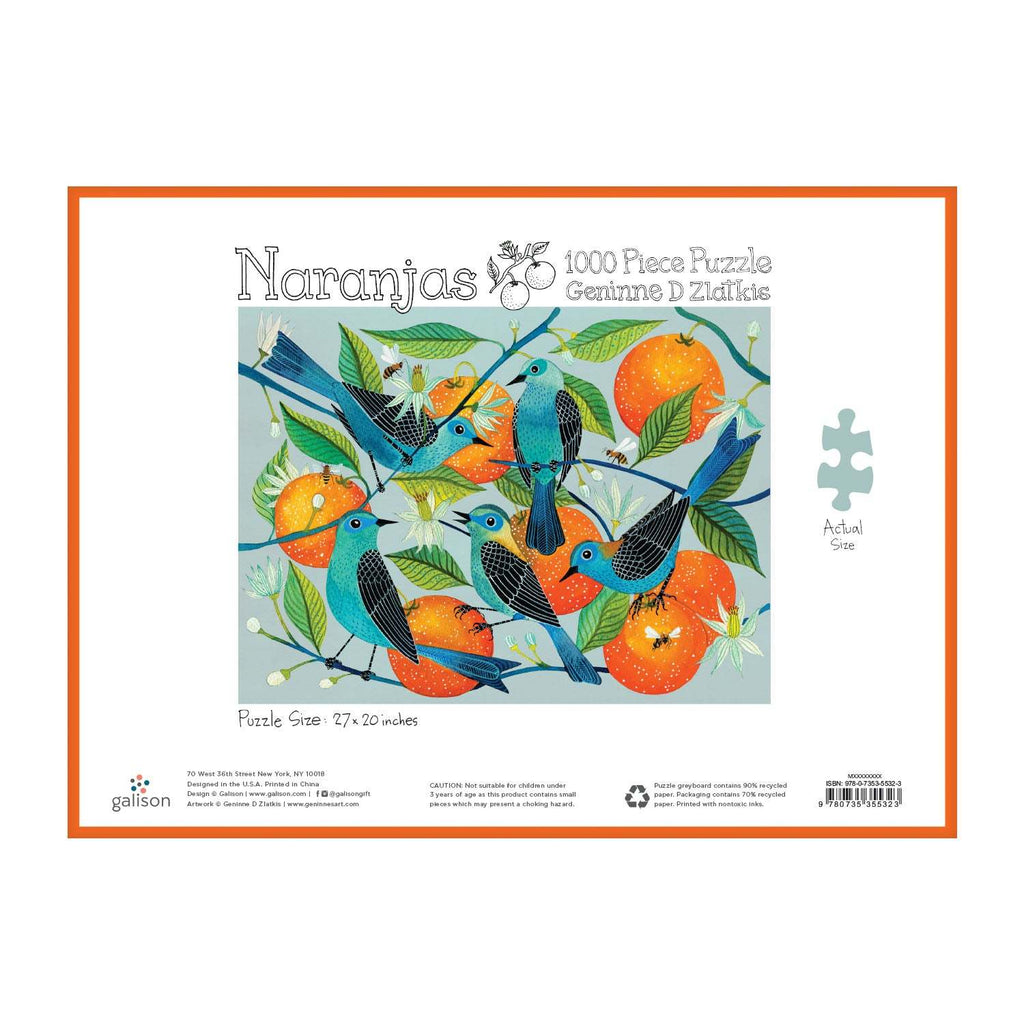 Galison: Genine Zlatkis Naranjas Puzzle (1000pc Jigsaw) Board Game