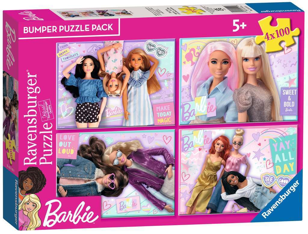 Ravensburger: Barbie & Friends Puzzles (4x100pc Jigsaws) Board Game