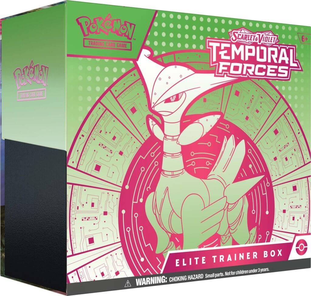 Pokemon TCG: Scarlet & Violet - Temporal Forces - Elite Trainer Box (Iron Leaves)